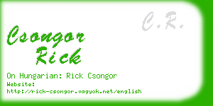 csongor rick business card